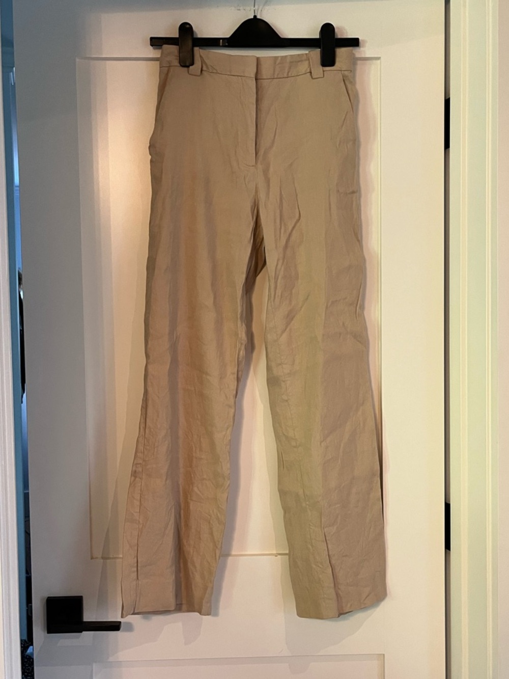 Maje High-Rise straight Leg linen Trousers size 34 - Picture 2 of 8
